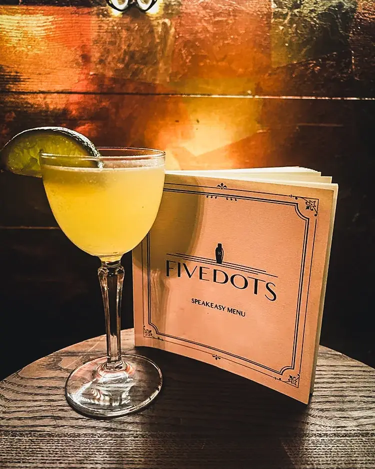 Five Dots Speakeasy Menu